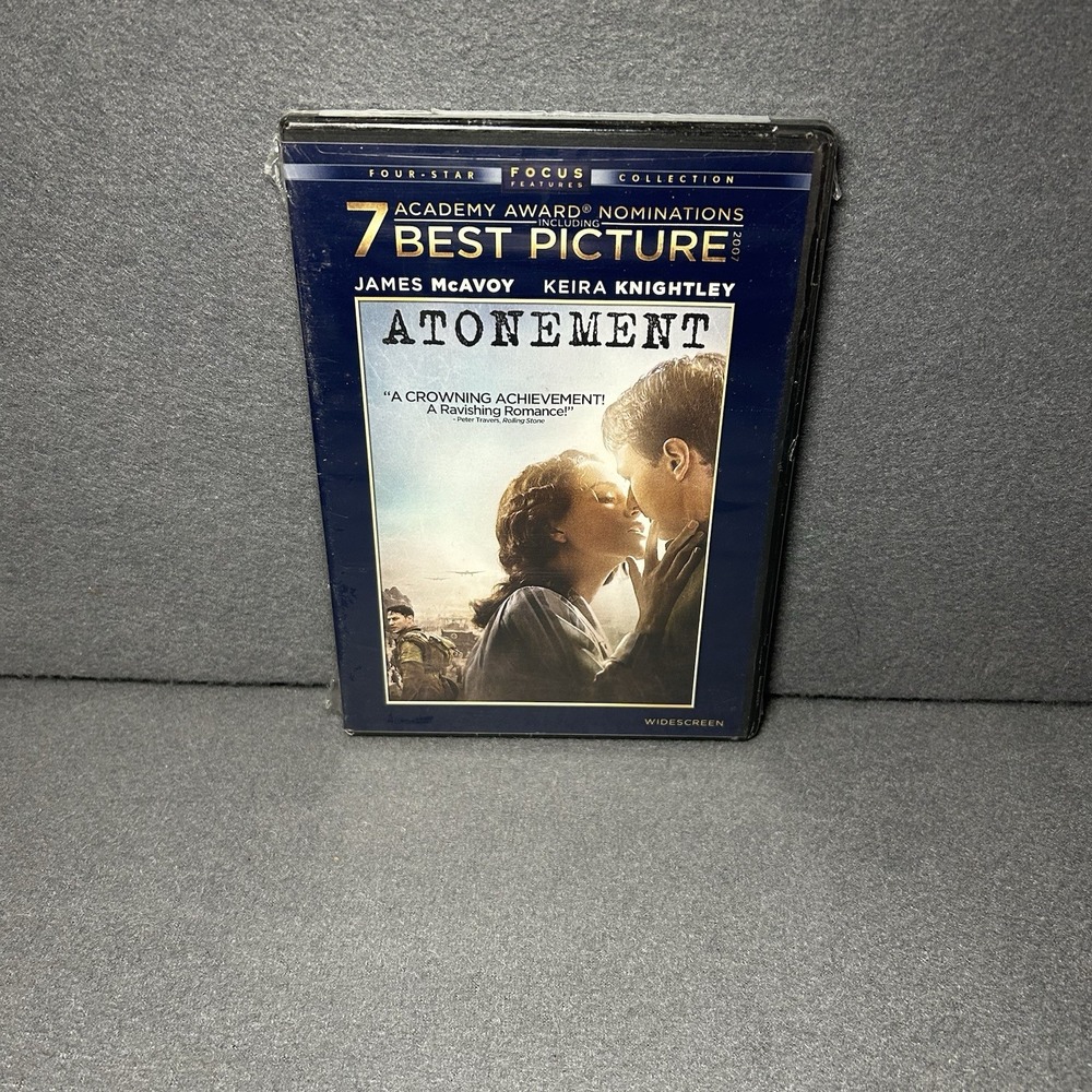 Atonement DVD Widescreen 2008 NEW Sealed James McAvoy‎ Movie